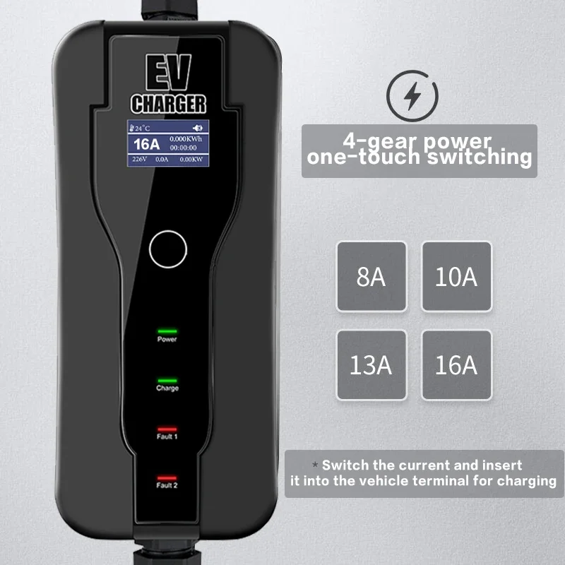 11KW 16A Portable EV Charger T - огляд і ціна Type 2 Portable Ev Charger 11Kw Cee