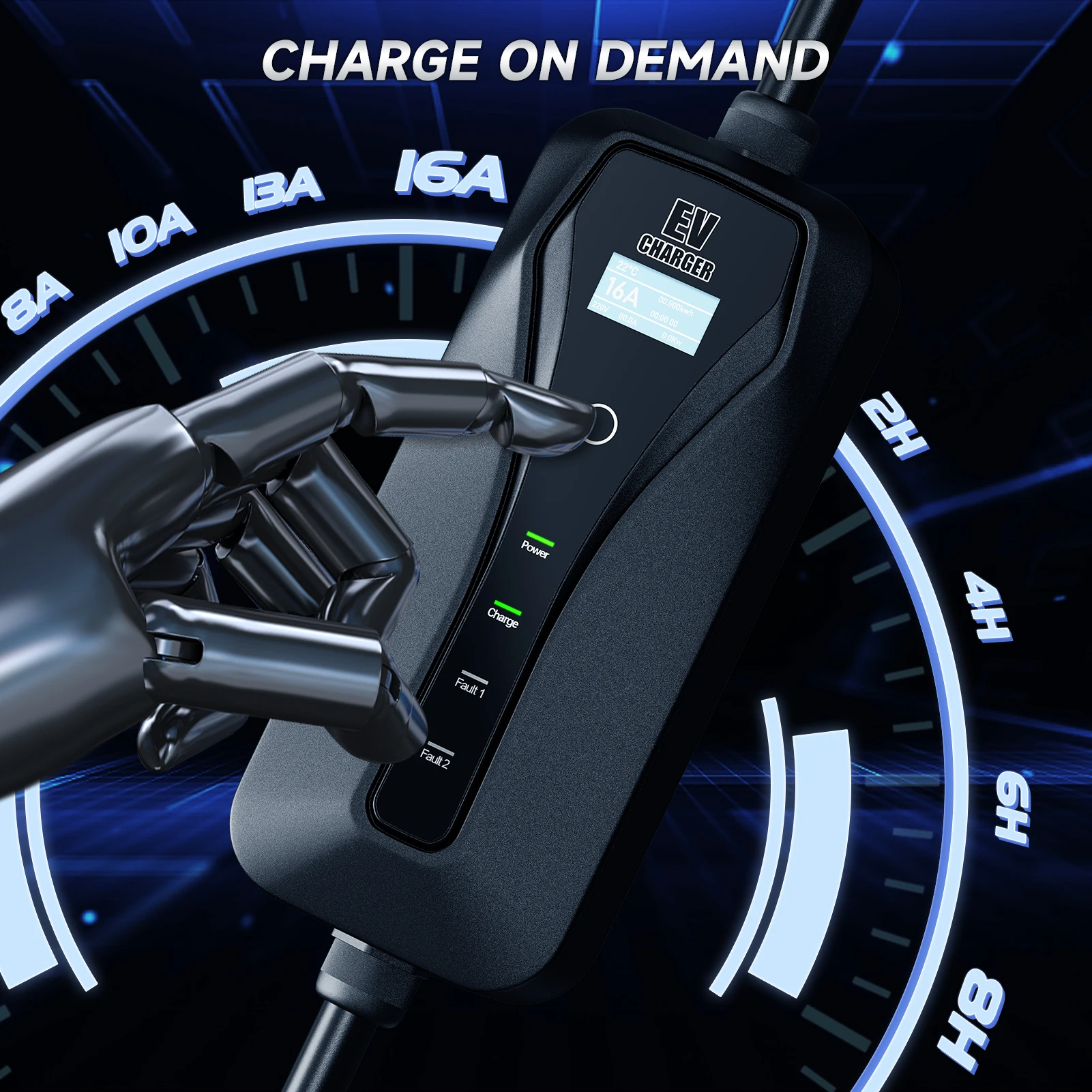 11KW 16A EV Charger Type 2 EVS - огляд і ціна Type 2 Portable Ev Charger 11Kw Cee